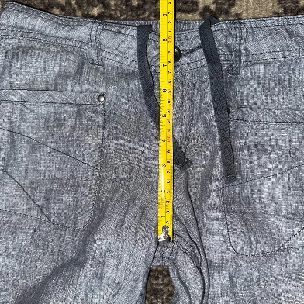 Toad & Co Women’s Size 2 Washed Black Linen Farflung Rolled Hem Pants - Image 10