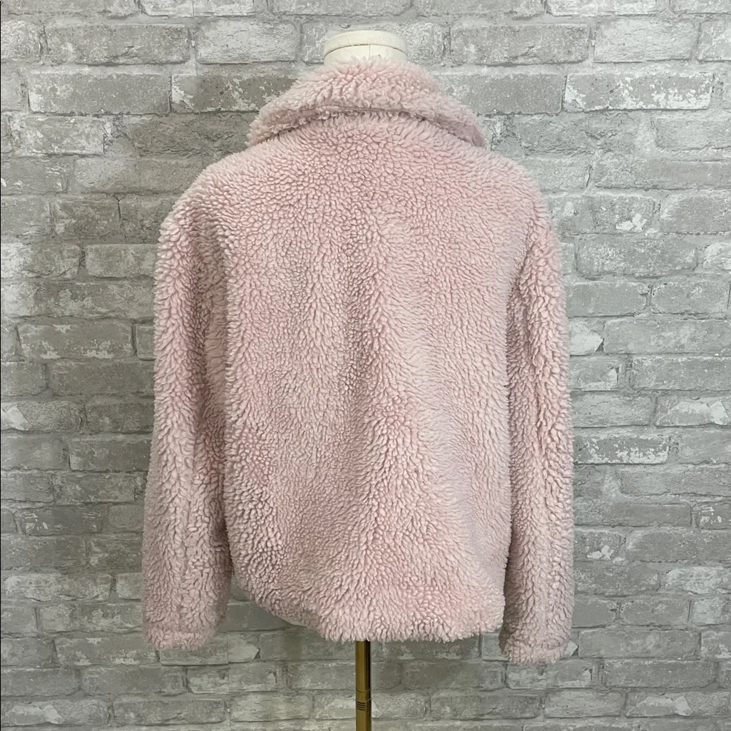 PacSun  Pink Sherpa Teddy Jacket - Image 3