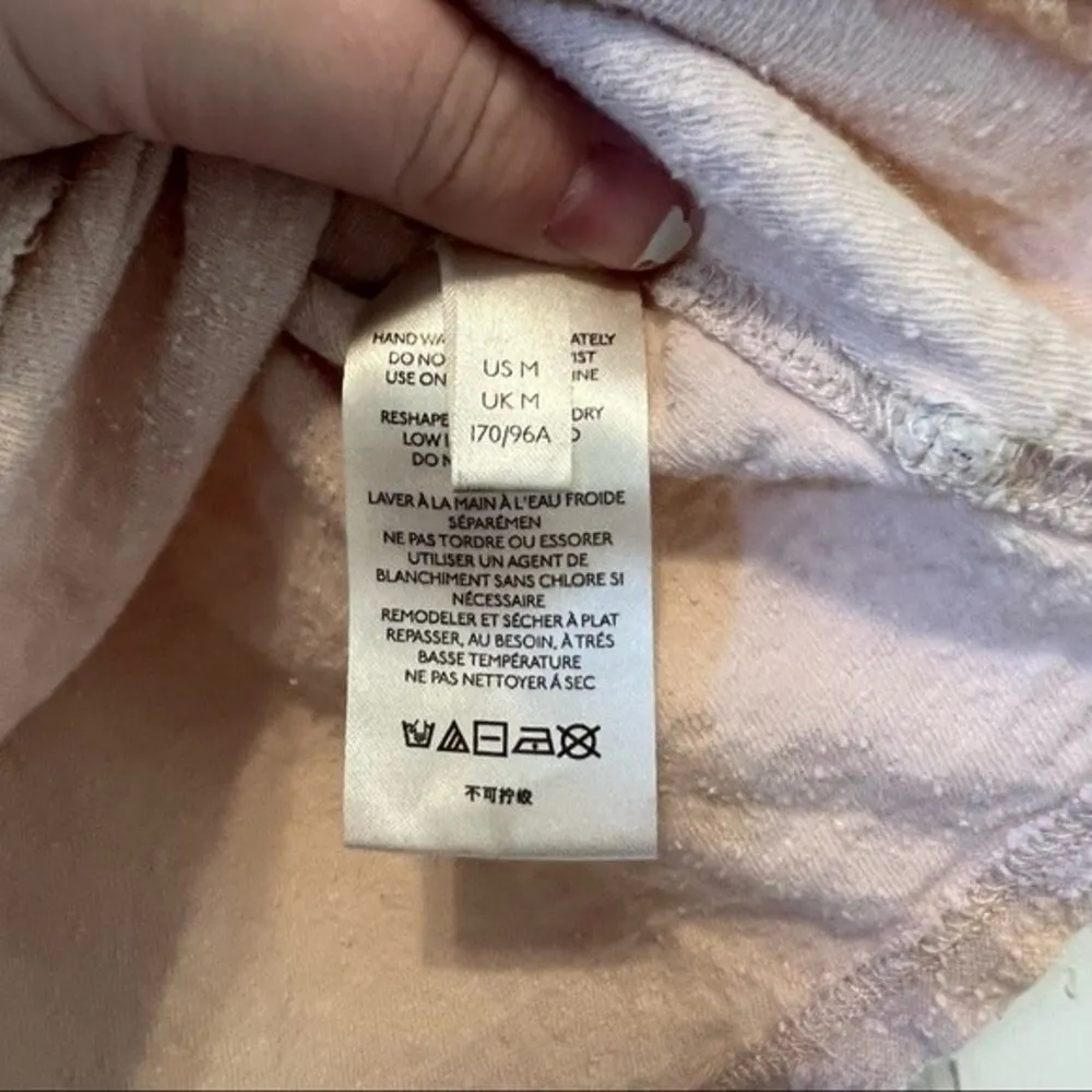 Free People Just a Puff Peach Puff Sleeve Top Size Medium - Image 5