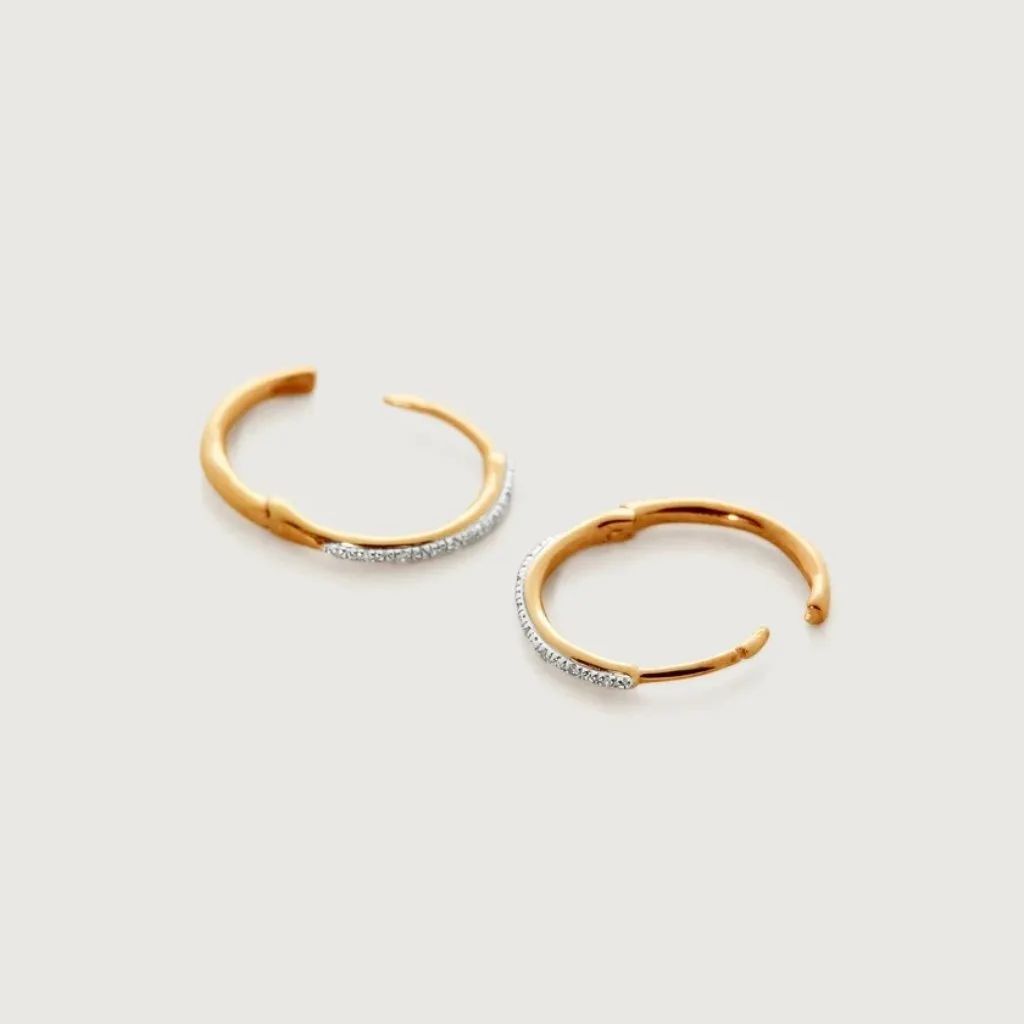 MONICA VINADER Gold and Silver Hoop Earrings - Image 7