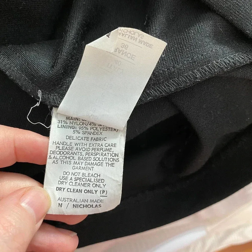 N/Nicholas Black Cold‎ Shoulder Sheath Dress Size 4 - Image 12