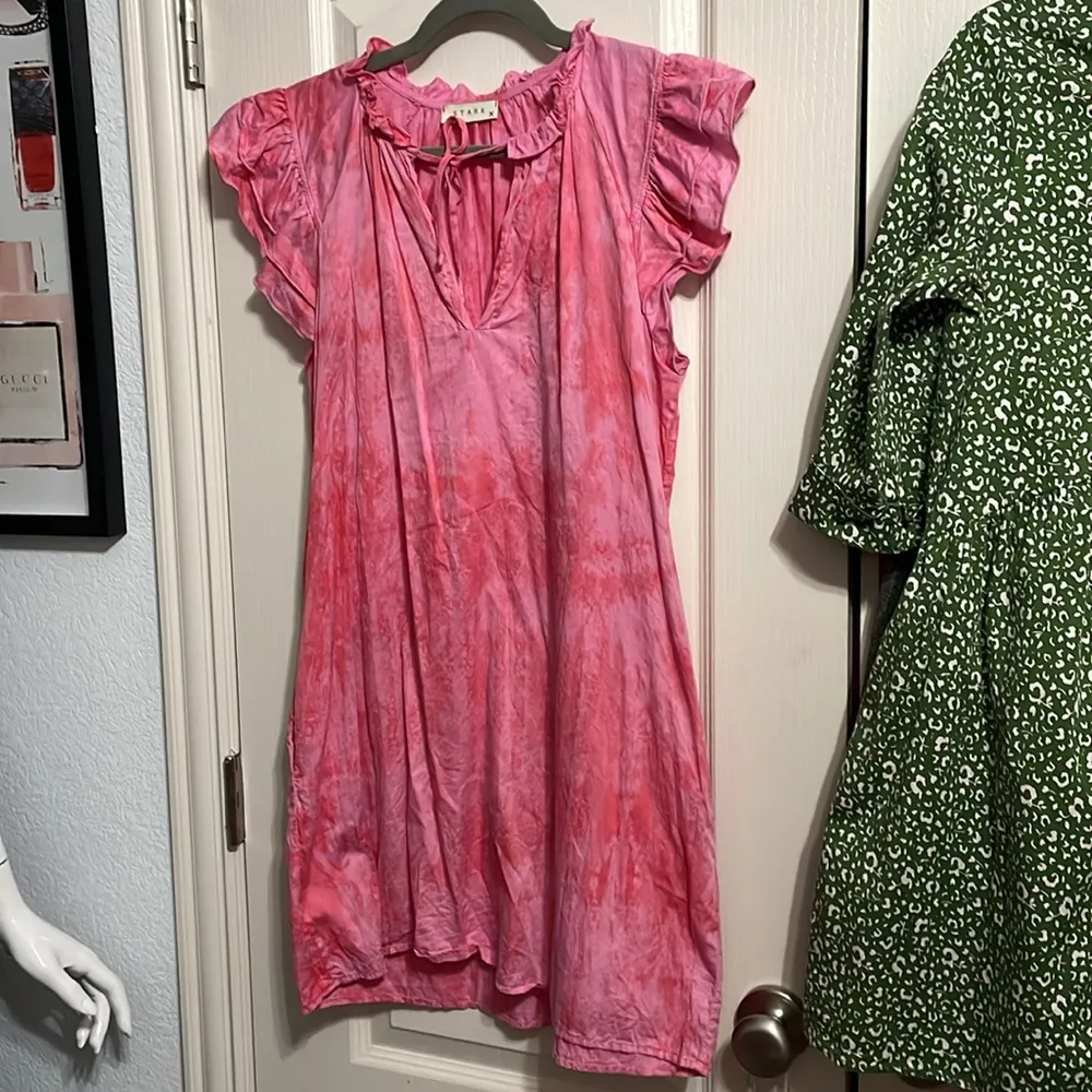 💙💖 Stark X Poplin Dreamy Dress in Pink Tie Dye Size XS - Image 2