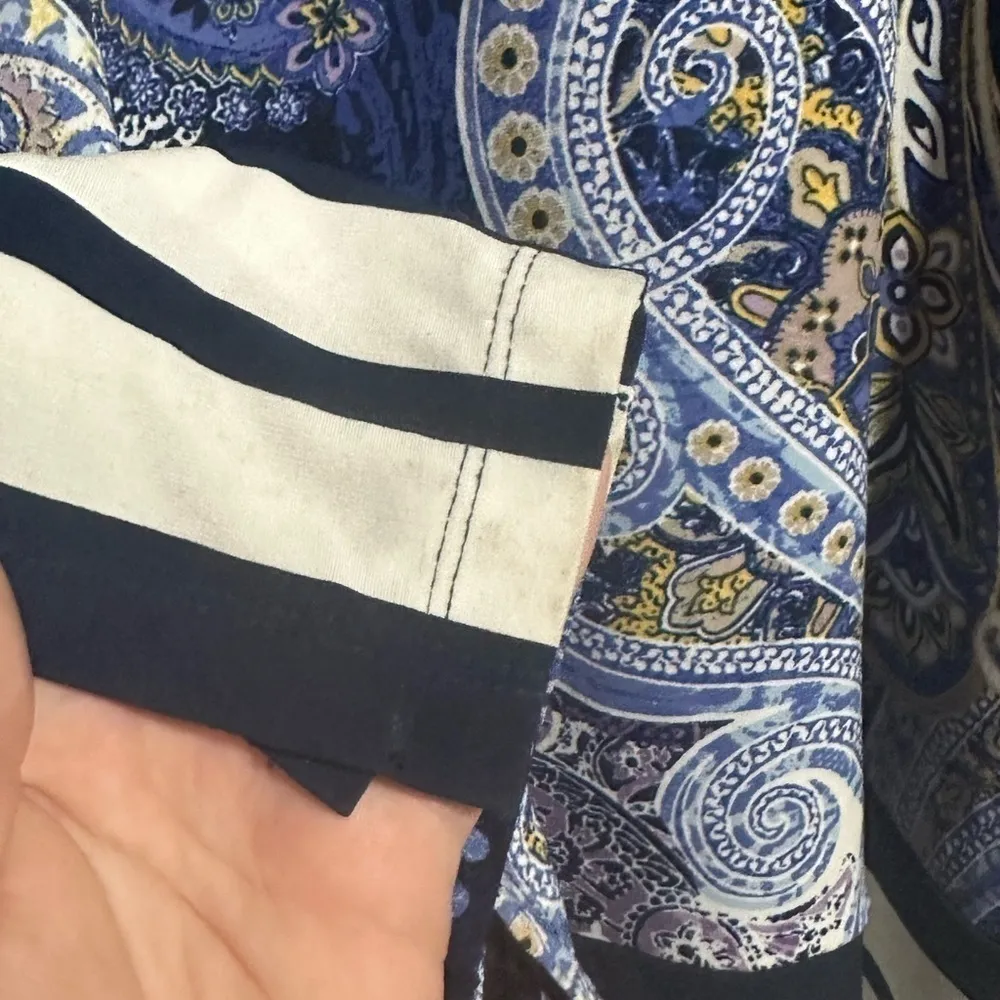 Chicos Paisley Asymmetrical Dress | 0‎ - Image 5