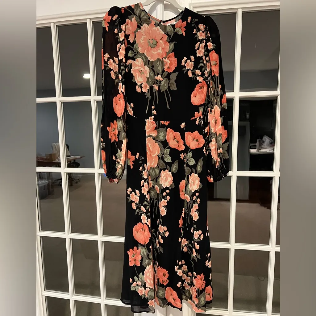 Reformation Luanne long sleeve Dress in louise - Image 6