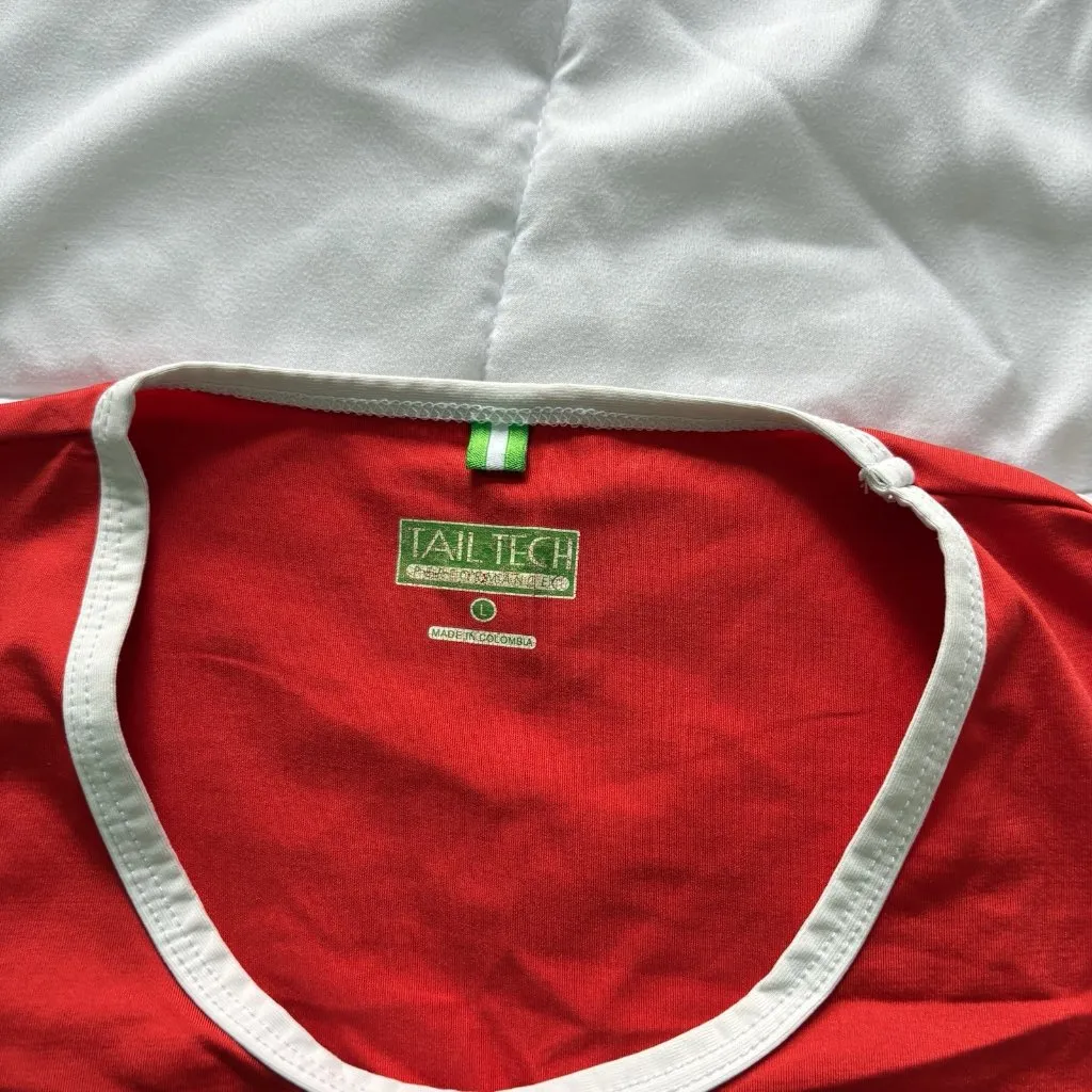 Vintage Tail Tech Tank Top Womans Size Large Black Red Tennis Golf Yoga Outdoor - Image 3