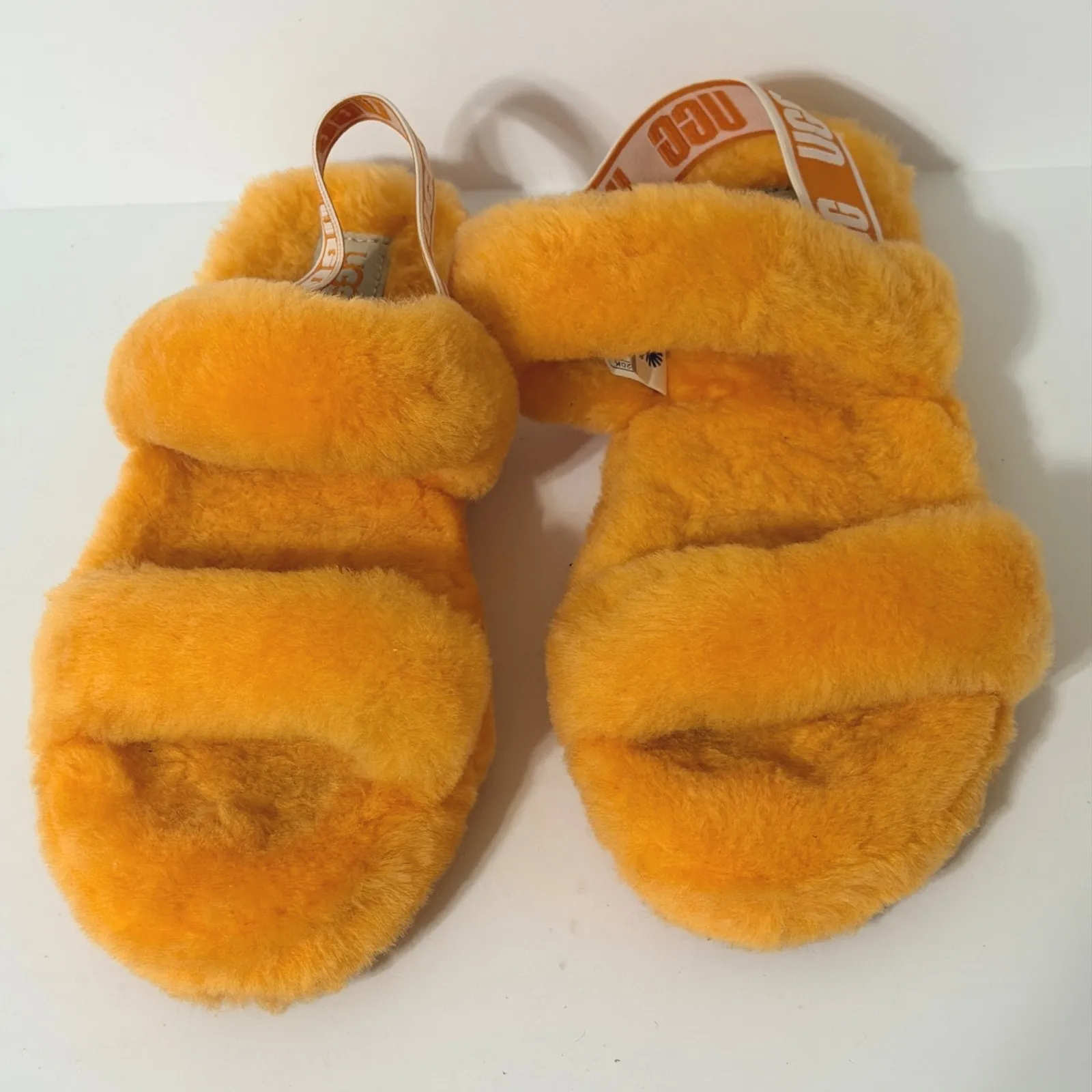 UGG 'Oh Yeah' Slippers Pop Orange Womens Size 5 - Image 2