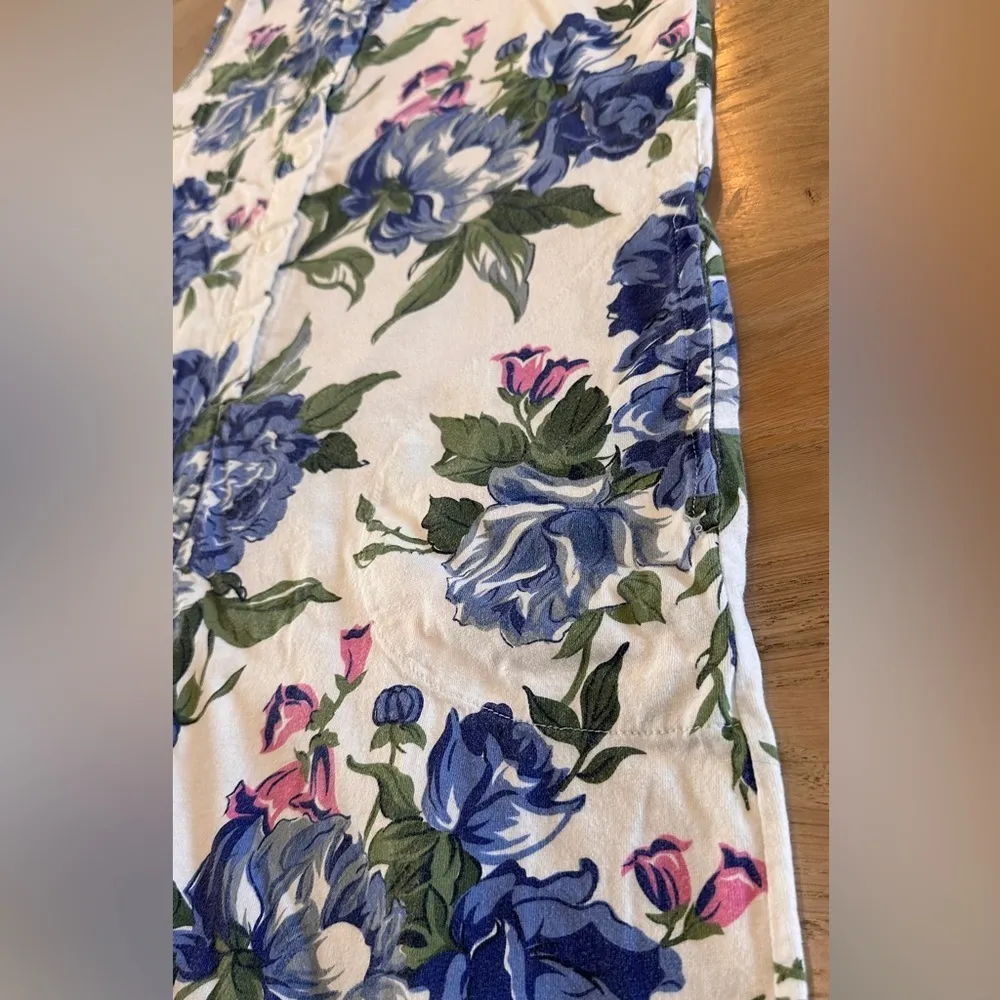 Energize by currants vintage floral sleeveless cotton romper size medium - Image 7