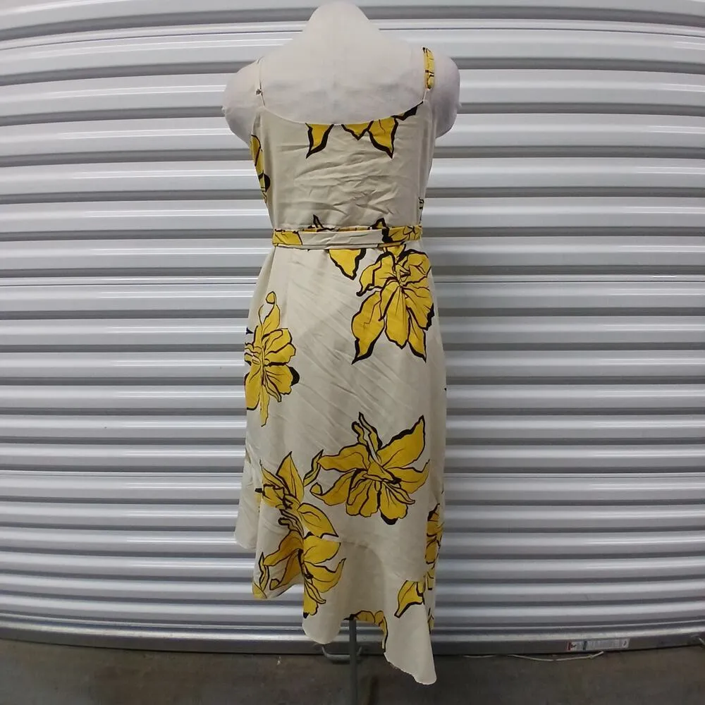 Hutch Women's Wrap Dress Medium Floral Ruffle Cottagecore Sleeveless Sundress - Image 6