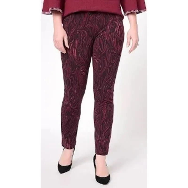 Susan Graver Weekend Essentials Premium Stretch Ava Ankle Pants - XL - Image 2