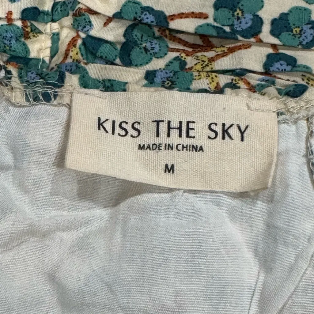 Urban Outfitters Kiss The Sky Lace-Up Shirred Mini Dress Women’s Medium - Image 4