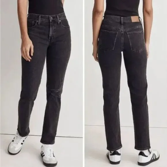 NEW Madewell The Mid-Rise Perfect Vintage Straight‎ Jean in Rosella Wash, 24 - Image 2