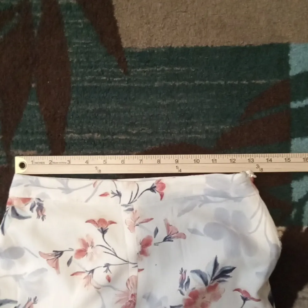 Lulu's Budding Bliss Ivory Floral Print Wide Leg Womens Pants Size Small - Image 10