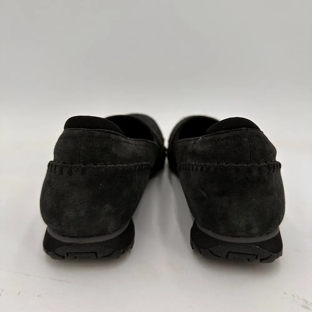 Skechers Women's Relaxed Fit Air Cooled Memory Foam Black Suede Sneakers Size 8 - Image 7