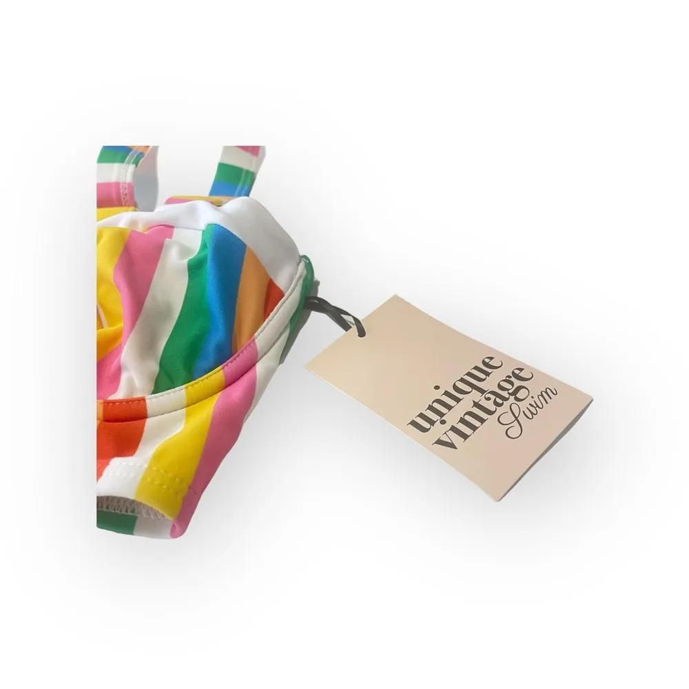 new ミ Marlene Bikini Swim Top ミ Rainbow Pride Stripes ミ Small ミ - Image 5