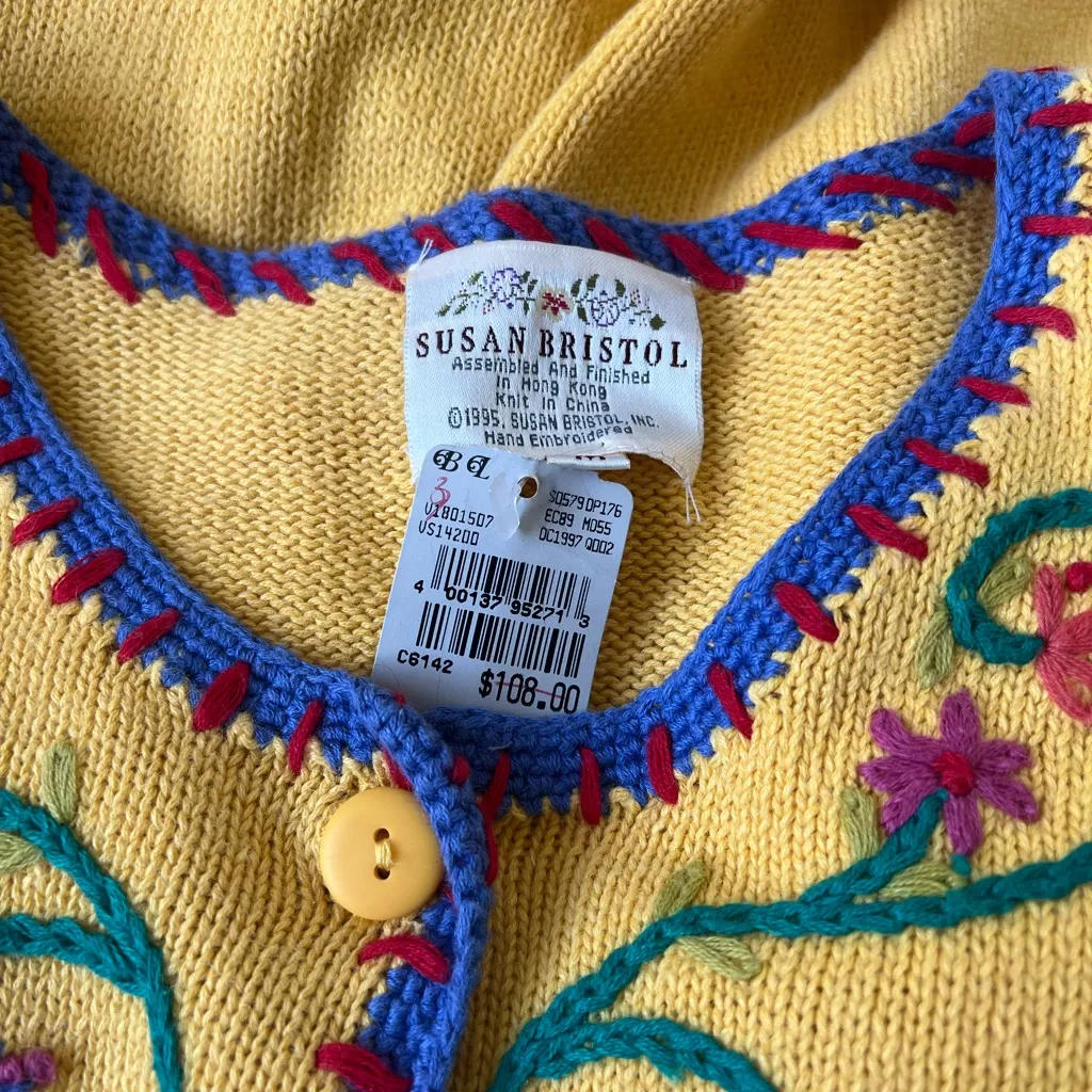 Vintage 1995 Susan Bristol NWT Sweater - Image 6