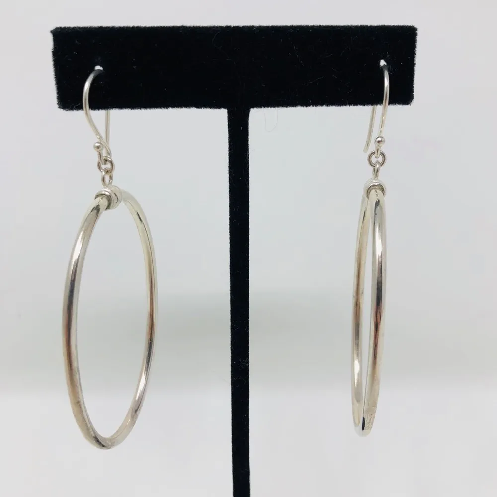 Sterling silver oval shaped earring, 7g - Image 11