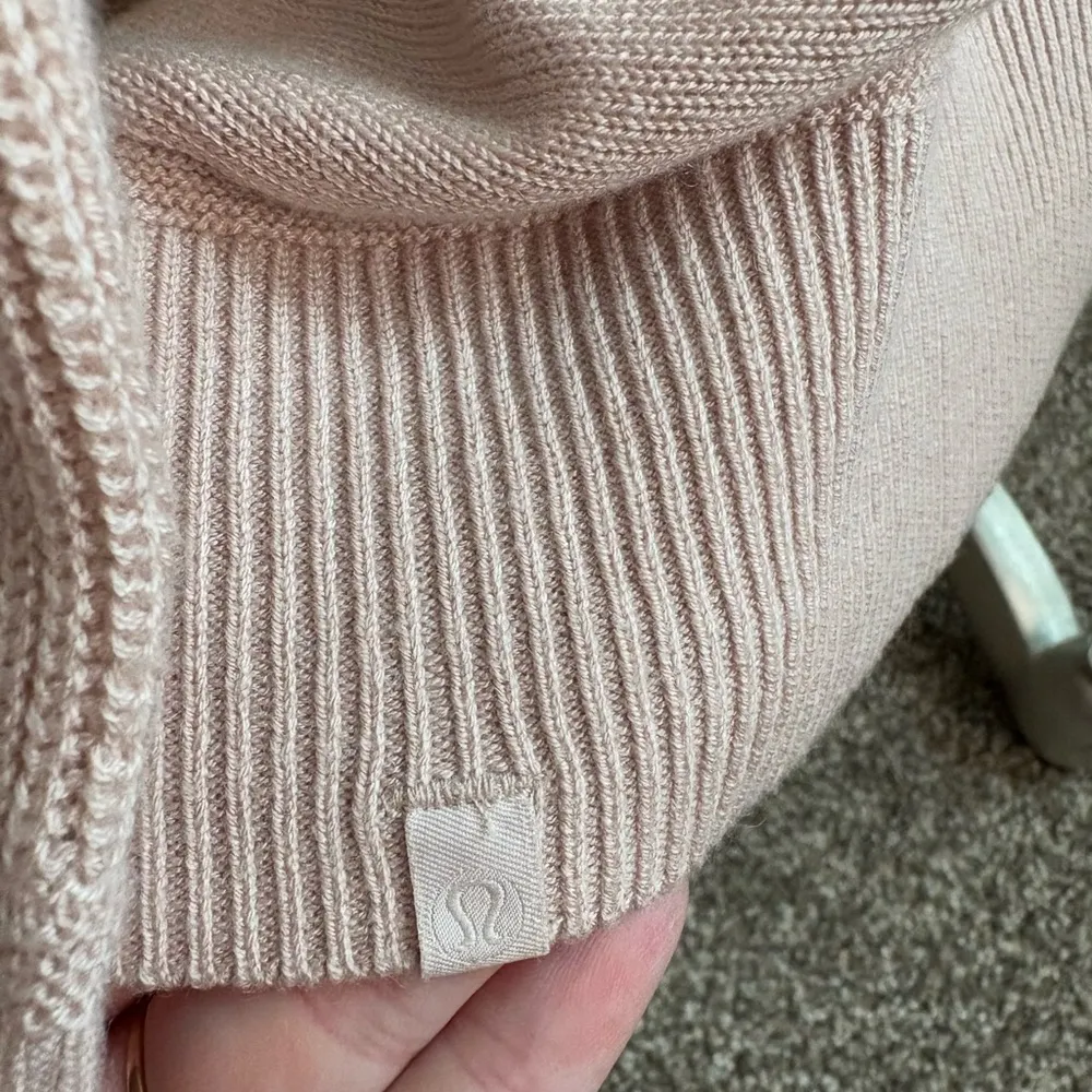 Lululemon Cashlu Cardigan Wrap Sweater Pink Bliss Open Front Relaxed Womens XS/S - Image 6