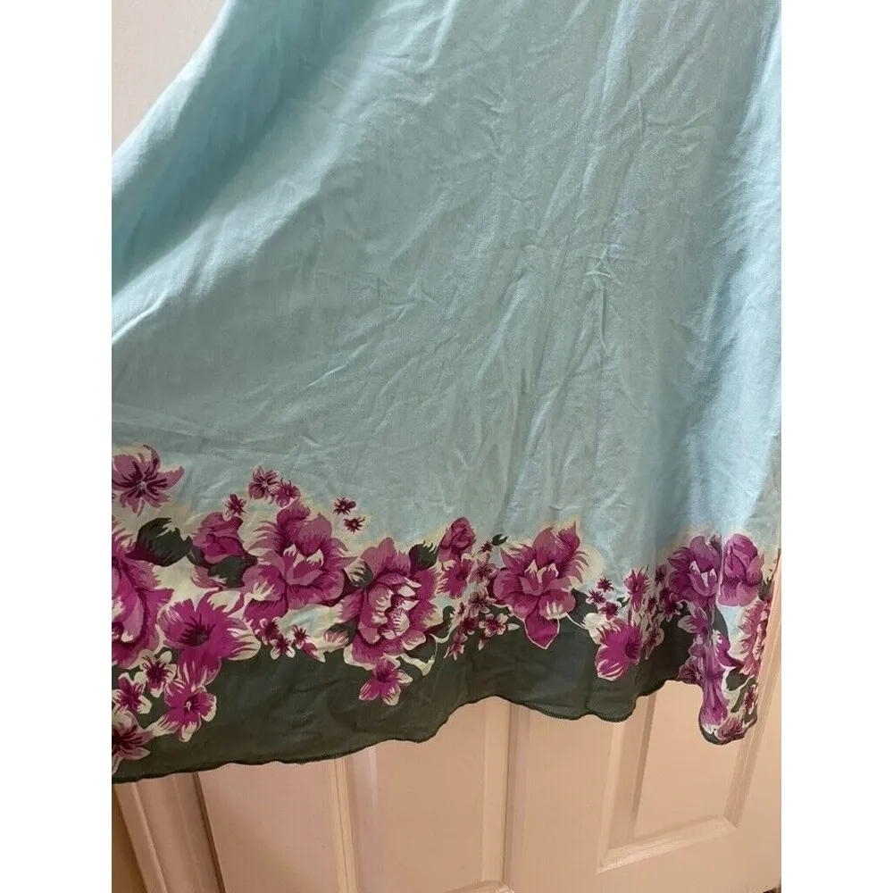 Patagonia Floral Print Organic Cotton Sleeveless Ruffle Tank Dress Size S - Image 2