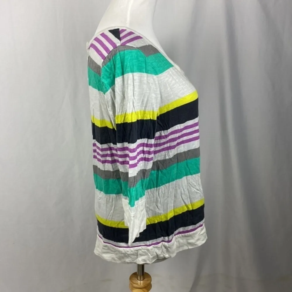 Old navy multi colored burnout t shirt scoop neck size xl - Image 6