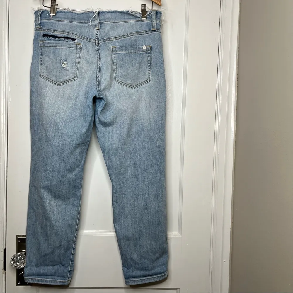 Melrose and Market Boyfriend Ripped Denim Jeans Size 28 - Image 7