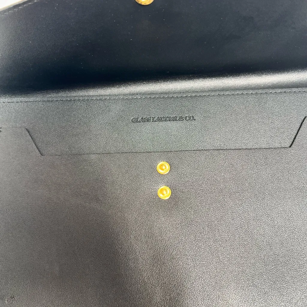 Glass Ladder & Co The Megan Portfolio Clutch Black - Image 4