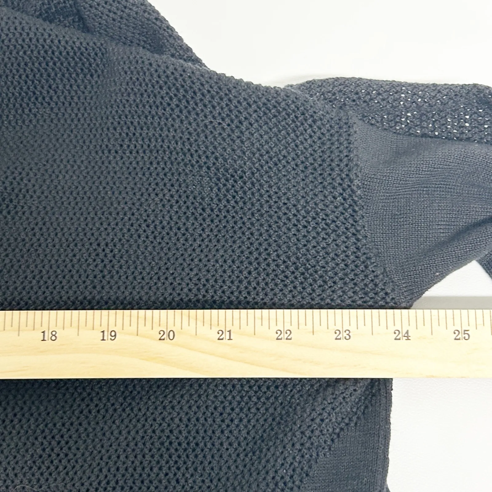 Lululemon Womens Still Movement Wrap Hooded Cotton Blend Cardigan Sweater Black - Image 8