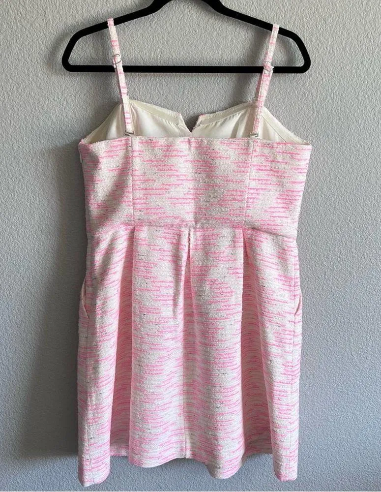 Moulinette Soeurs Pasteque Tweed Strapless Dress - Image 7