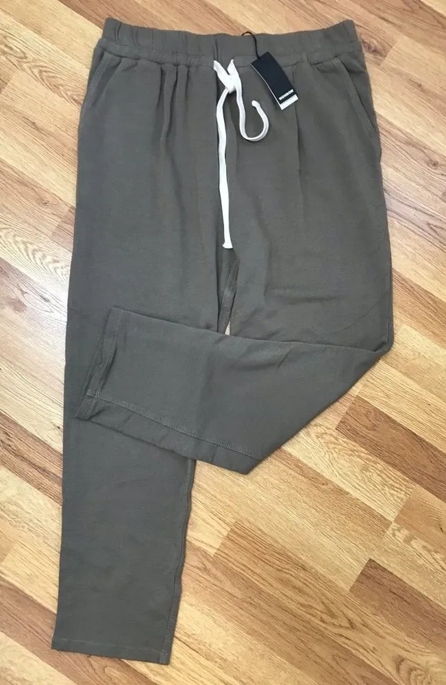 NWT MONROW Camo Green Jogger Pant Sweatpants Sweats Drawstring Waist Size Large Green - Image 1