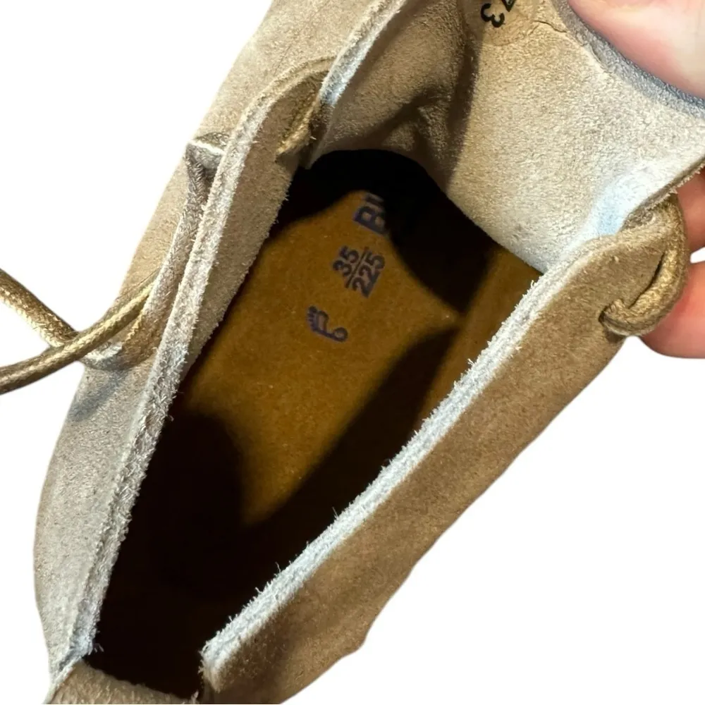 Birkenstock Dundee Suede Lace-Up Boots‎ Taupe 35 Unisex - Image 8