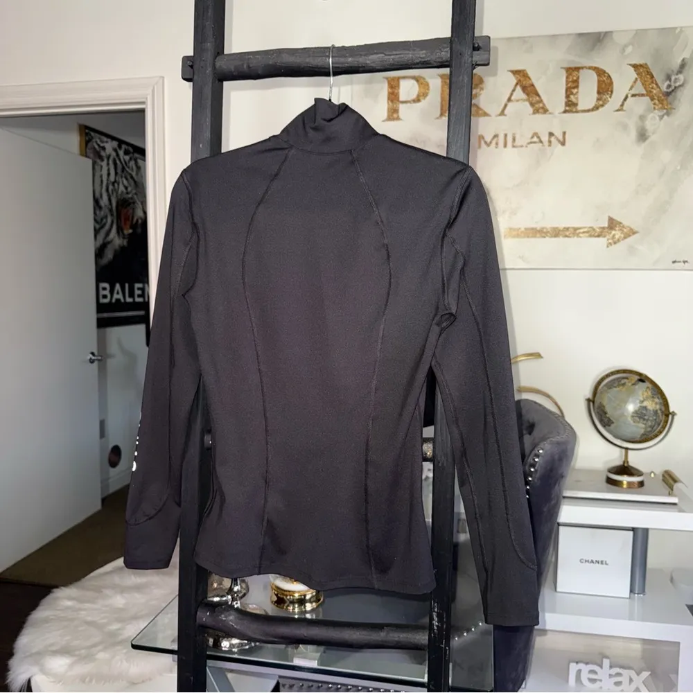 Alexander Wang Black Credit Card Technical Jersey Top - Image 10