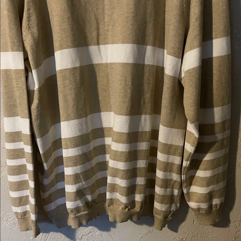 Lane Bryant  Tan and White Cardigan - Image 7