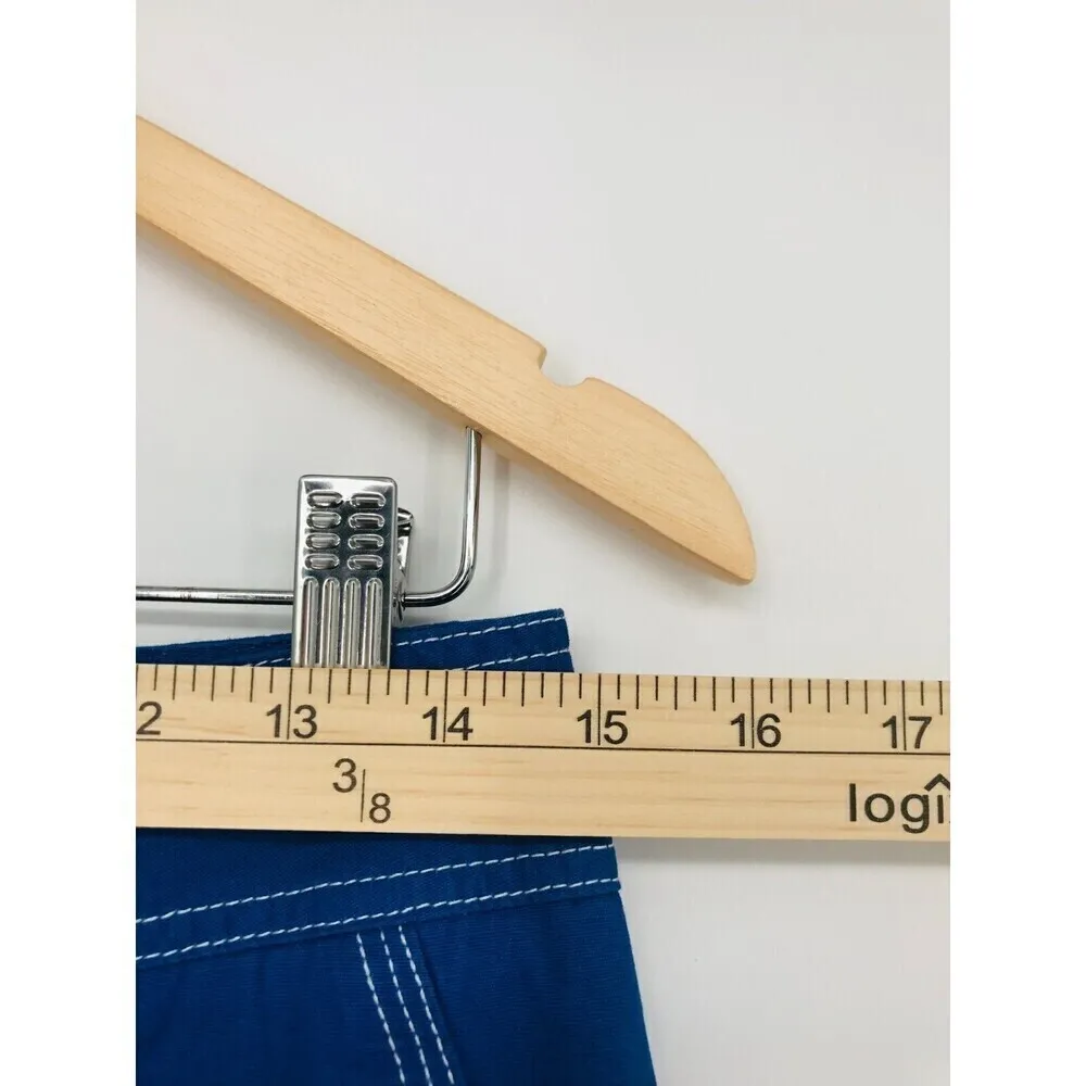 EDIKTED Royal Blue 100% Cotton Cargo Baggy Lightweight Pants Juniors L - Image 15