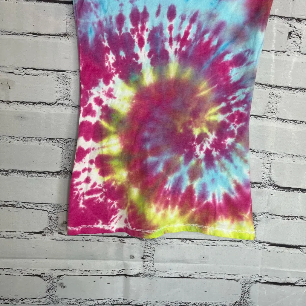 No Boundaries Tie Dye T Shirt S Cotton Blend Graphic Casual Y2K Grunge Boho Y2K - Image 4