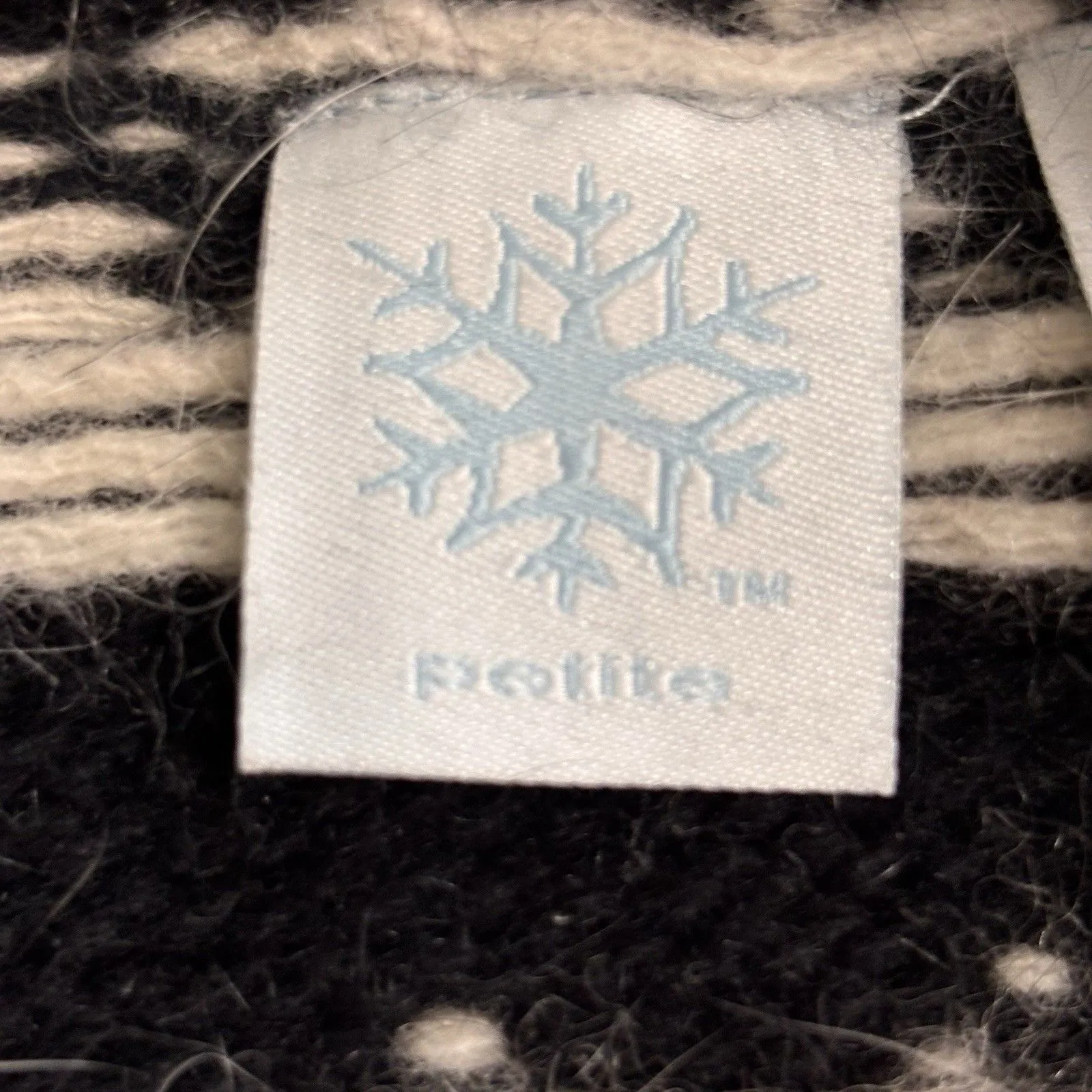 VTG Nordic Lambswool Angora Blend Cardigan Sweater Petite M Fair Isle Full Zip Black Size undefined - Image 6