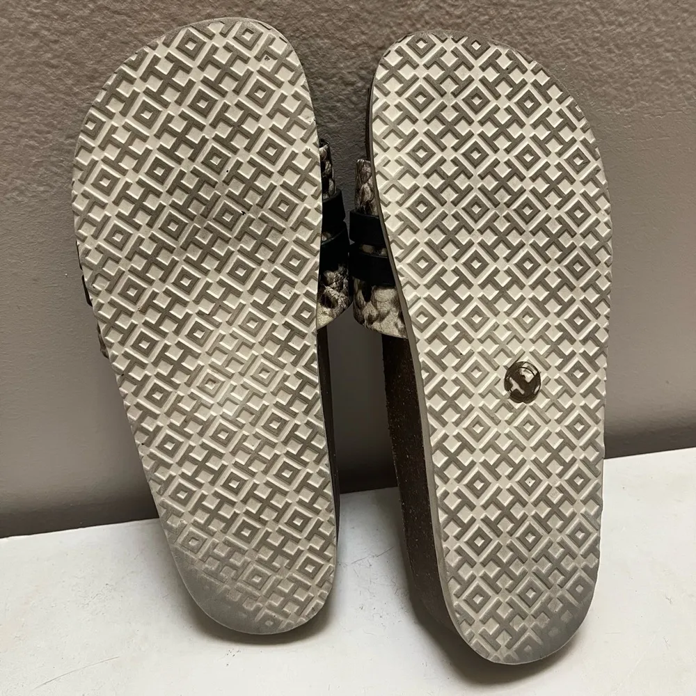 Tory Burch Leigh Anatomical Leather Slide Sandals - Image 3