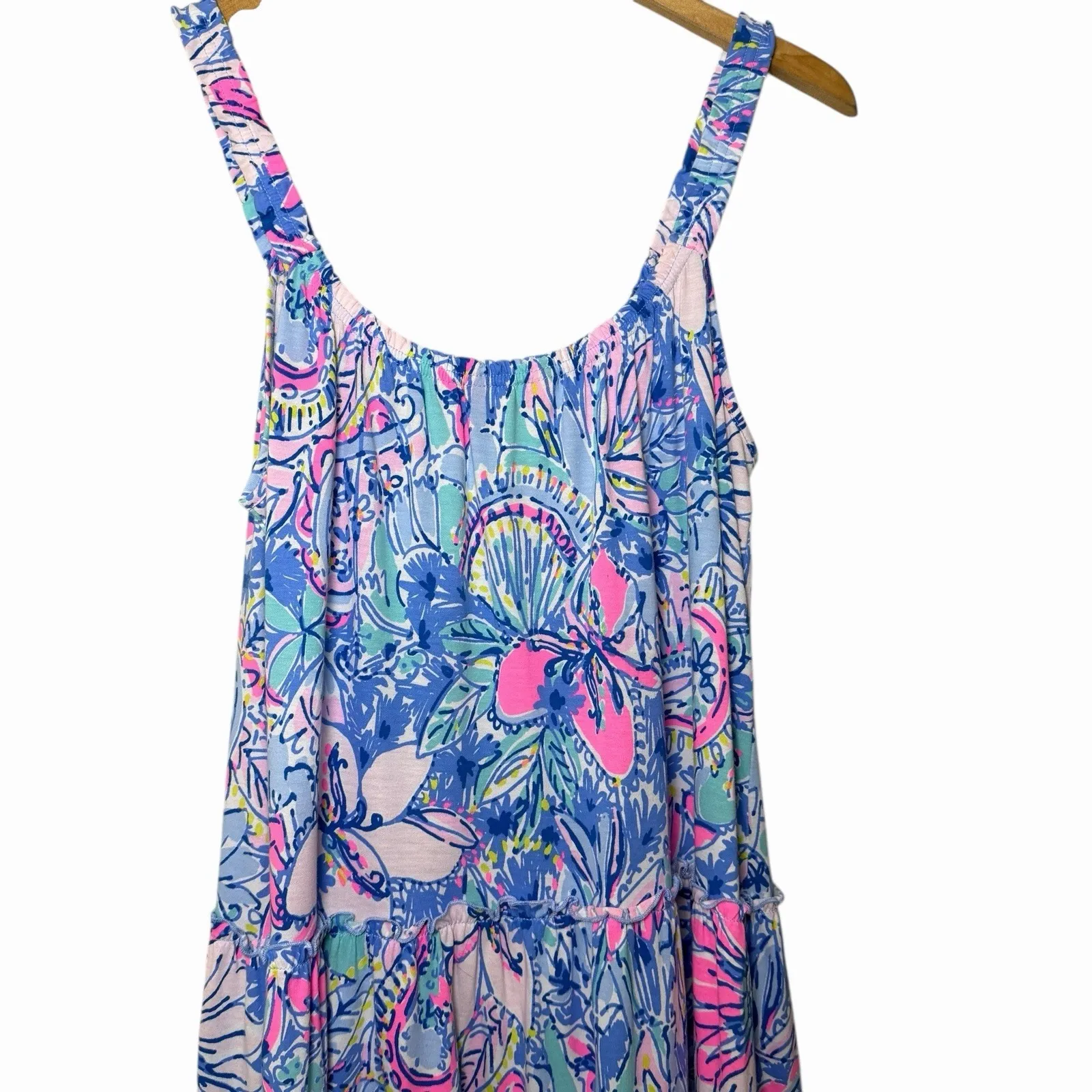 Lilly Pulitzer Womens Loro Swing Mini Dress L Pop Up Got Your Back Resort Cotton - Image 8