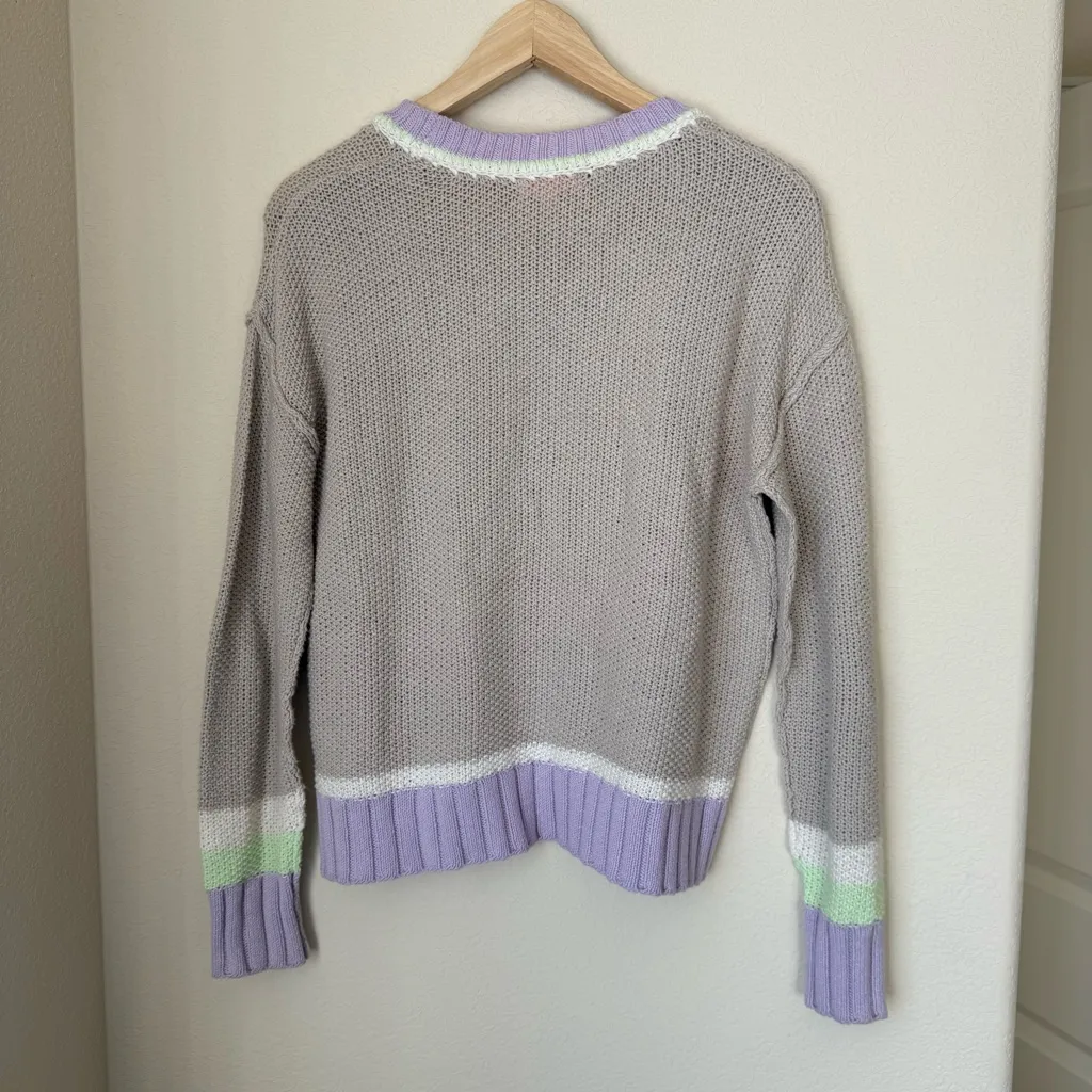 Lisa Todd Hot Pursuit Sweater Size Small Gray - Image 3