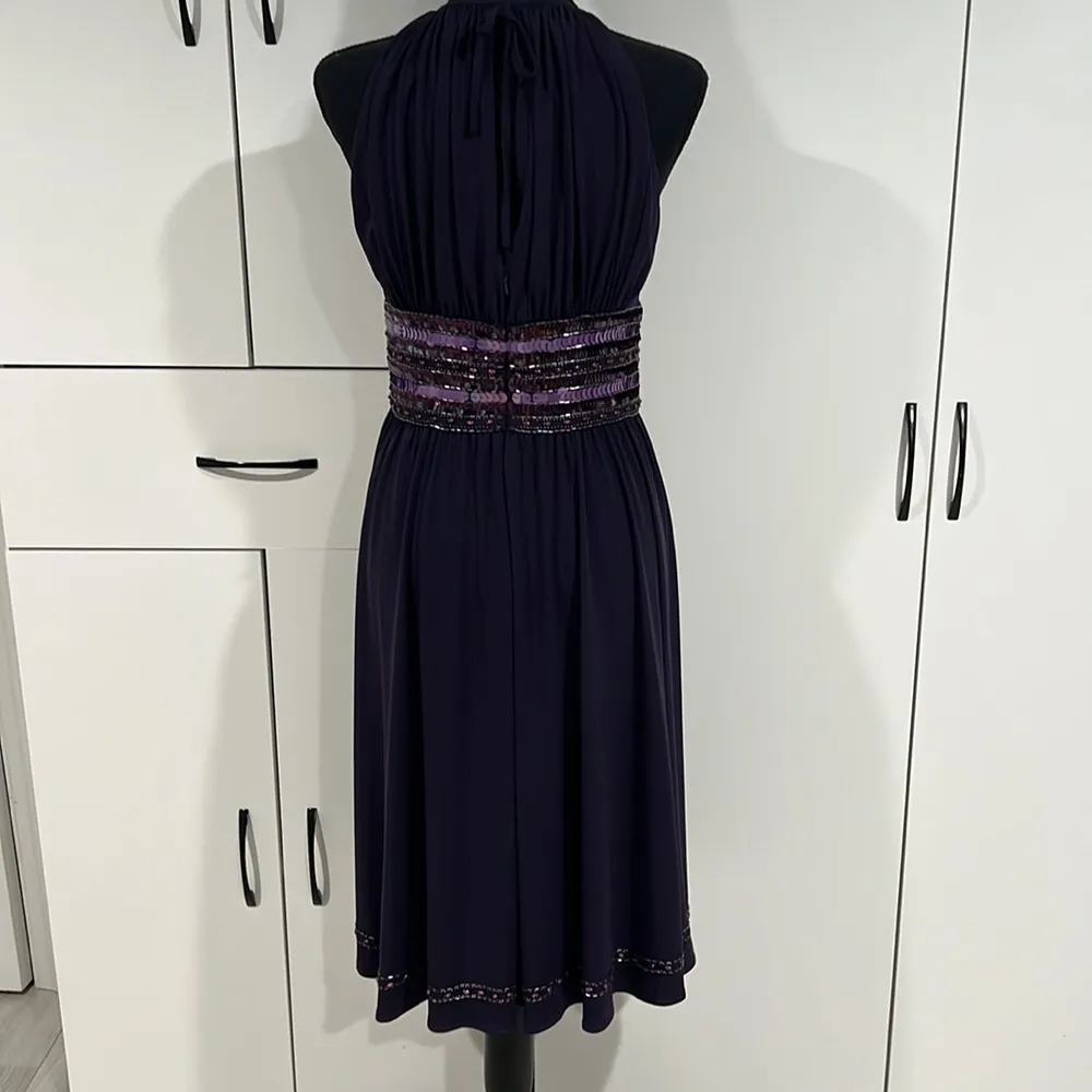 JS Boutique midi beaded dress.‎ Size 4 Purple - Image 7