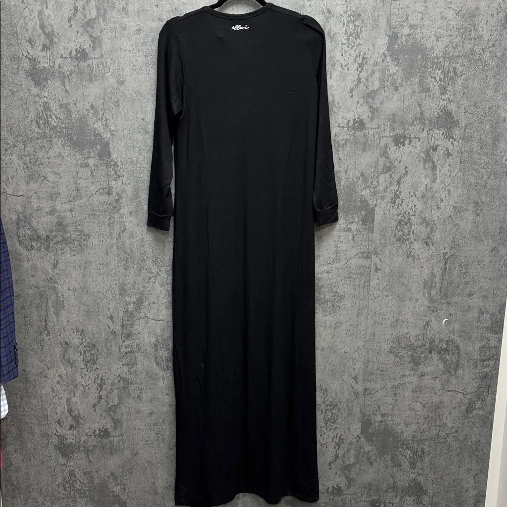 LEAF PRINTED BUTTON DOWN LOUNGER Black - Image 5