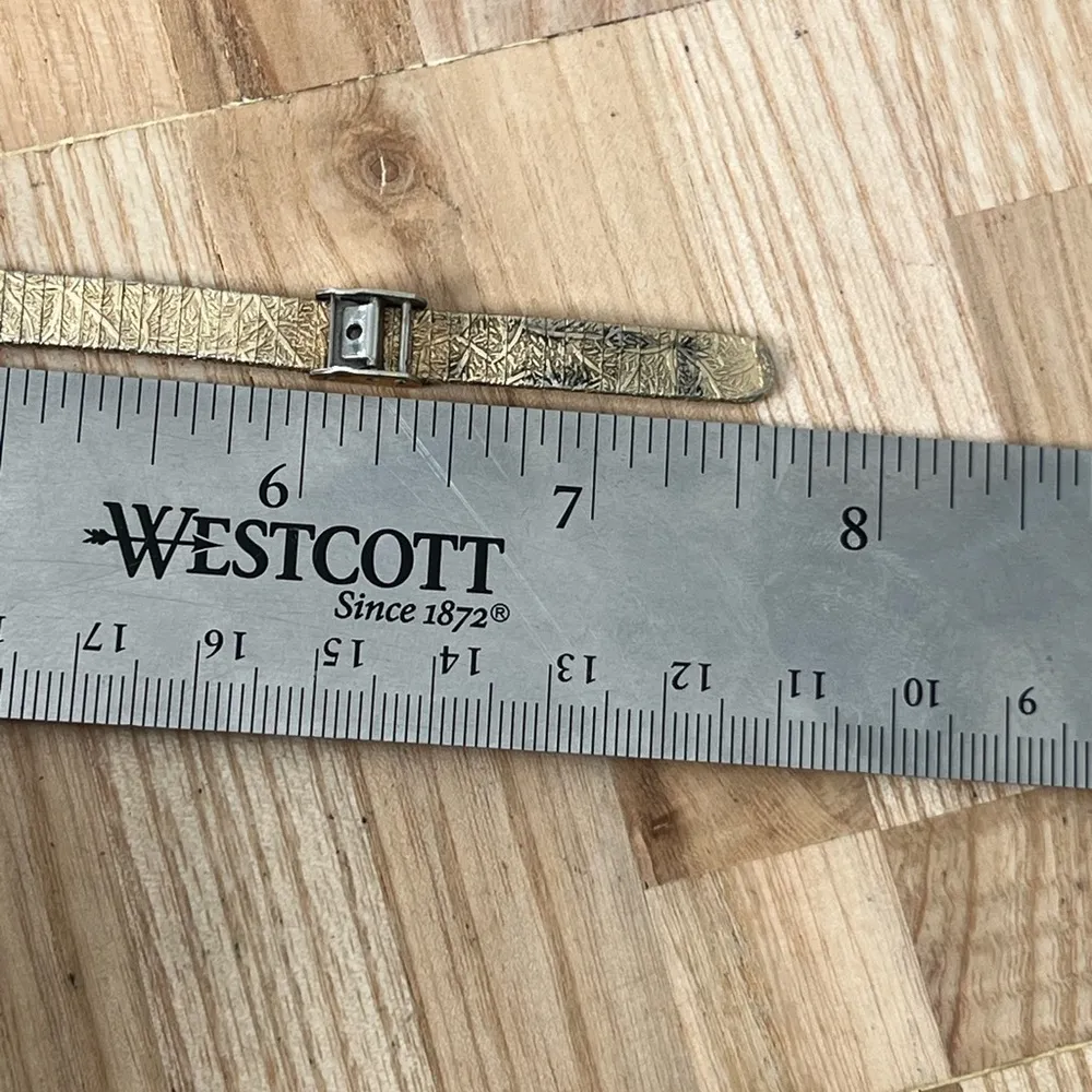 Hamilton Rare Vintage Mechanical Ladies Watch Gold Bracelet Case Bronze Dial - Image 16