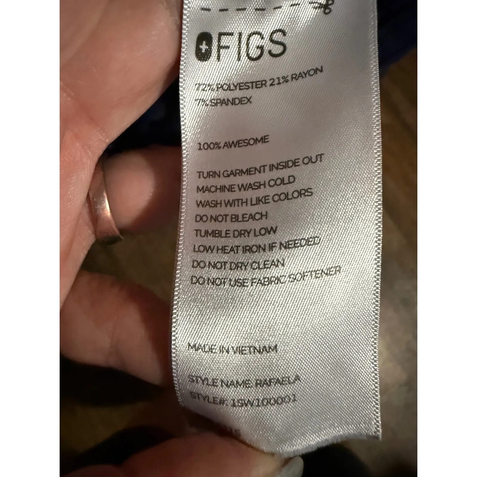 FIGS‎ Technical Collection 4XL Top Sleeveless Navy Blue Just Saving Lives - Image 8