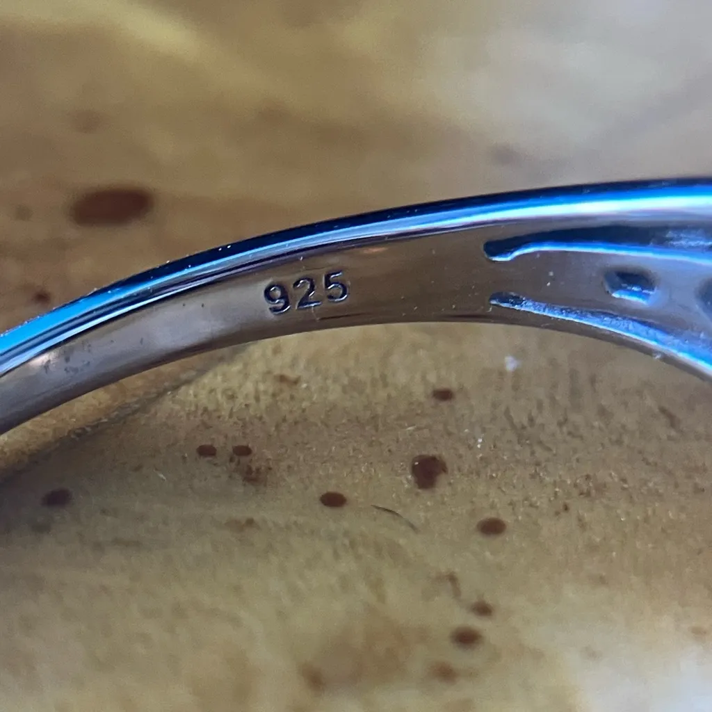 Sleeping Beauty Turquoise Sterling Silver Ring Size 9.75 Blue - Image 6