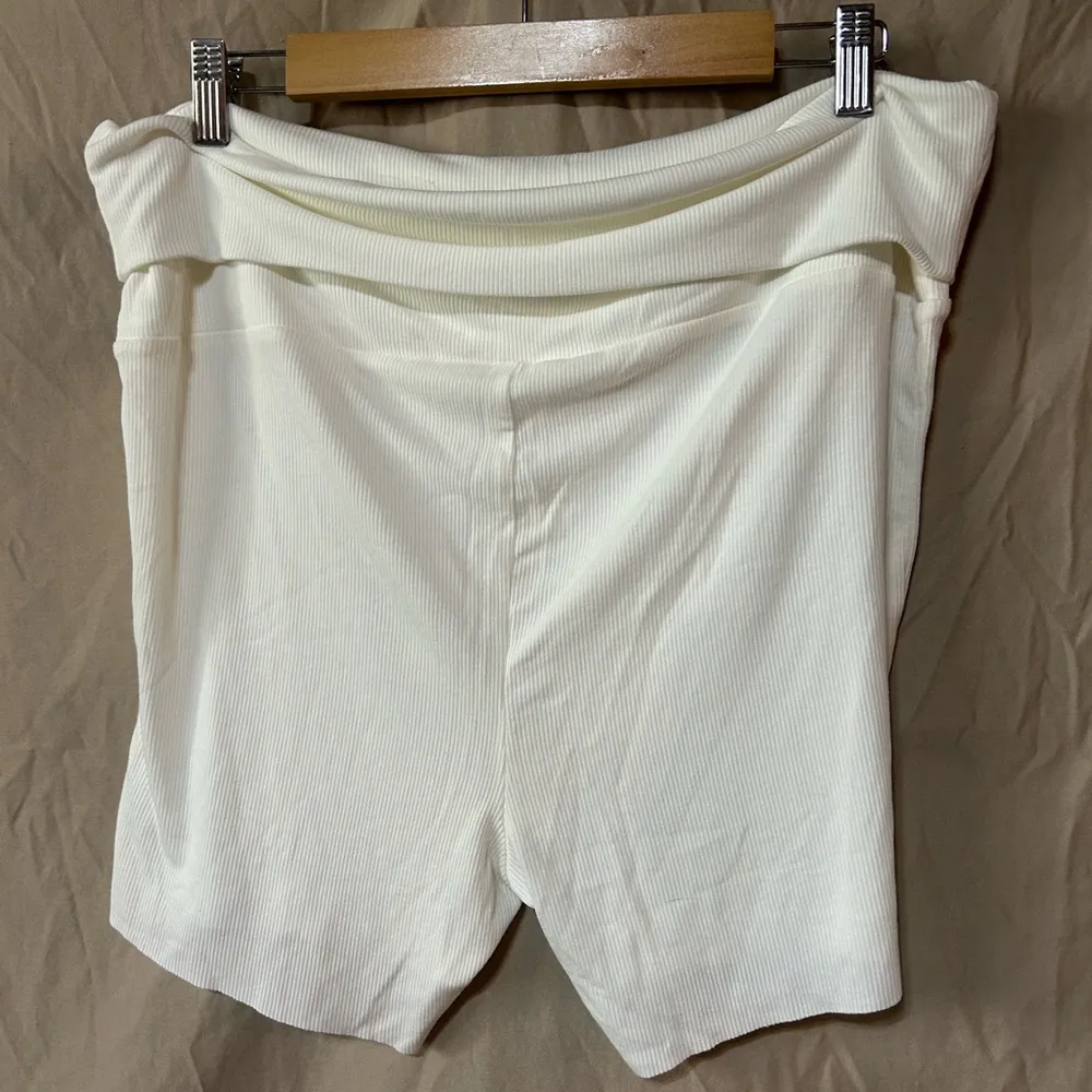 Skims soft lounge fold-over shorts Marble Size 3X - Image 4