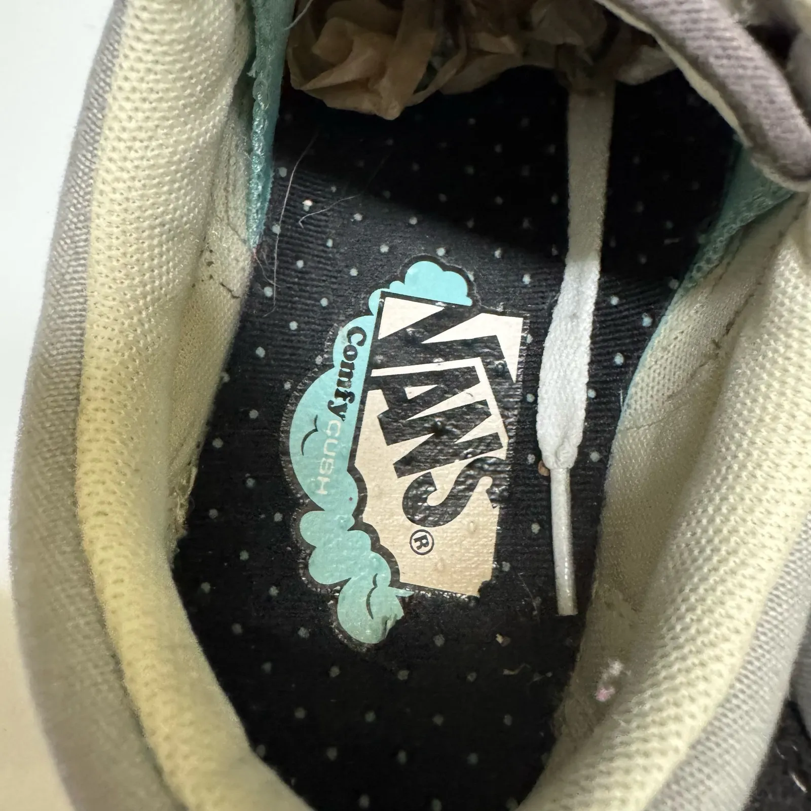 Vans Unisex Old Skool Shoes Sz‎ 8 Womens 38.5 EU Gray Suede ComfyCush SK8 Tennis - Image 7