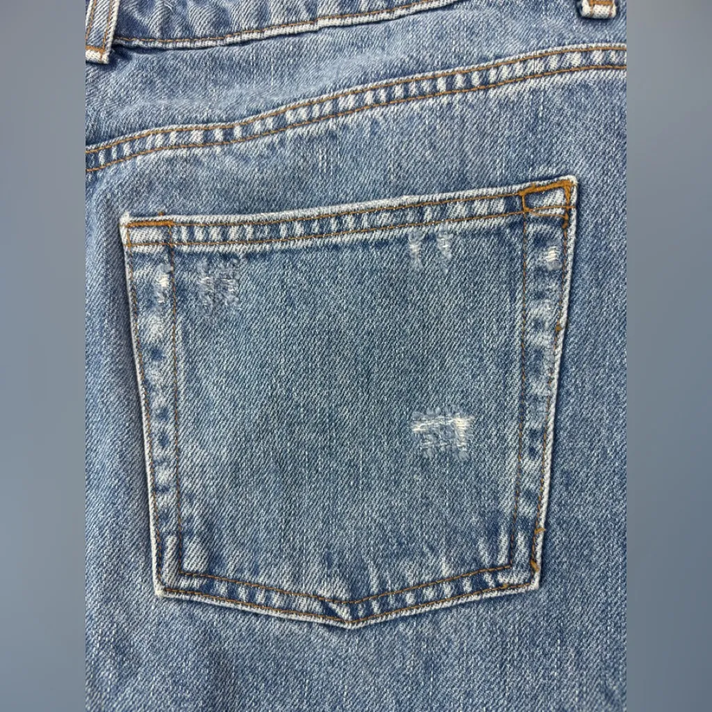 Topshop 16 Blue Denim Jeans Mini Skirt - Plus - Image 3