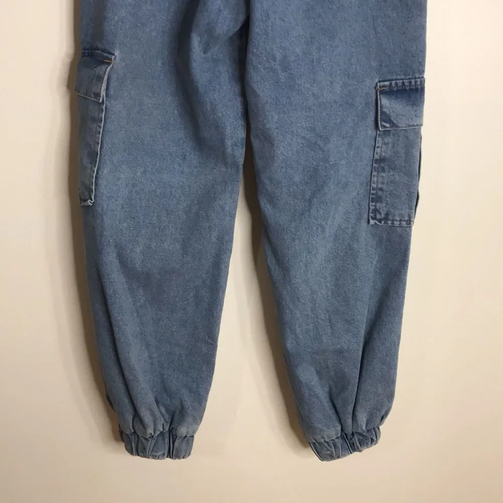Ragged priest ladies oversized 100% cotton cargo jogger denim jeans size 30 - Image 10