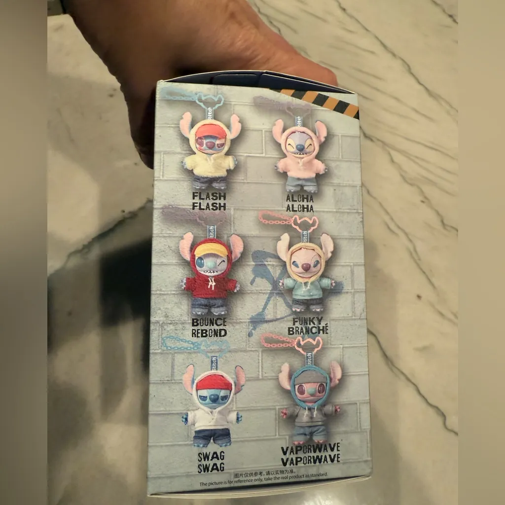 Miniso Disney Stitch Blind Box Gen Z Street Vinyl Plush Doll Pendant UNOPENED White - Image 12