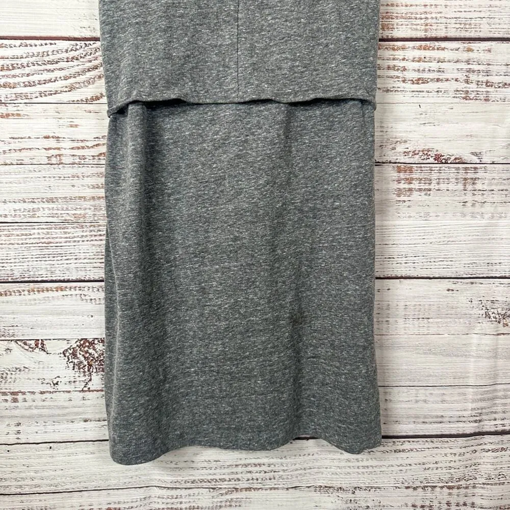 Club Monaco Gray Asymmetrical Knot T-Shirt Dress, EUC, Small, MSRP $99 - Image 8