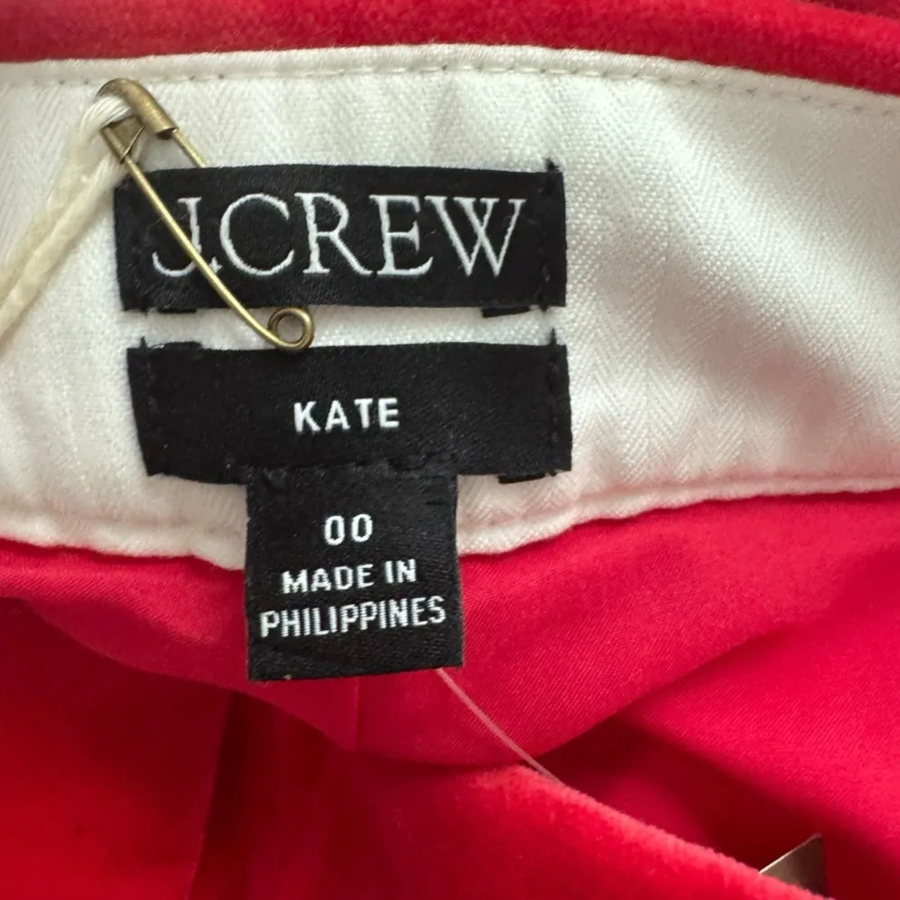J. Crew - NWT Kate Straight Leg Pant in Holiday Stretch Velvet Sz 00 - Image 7