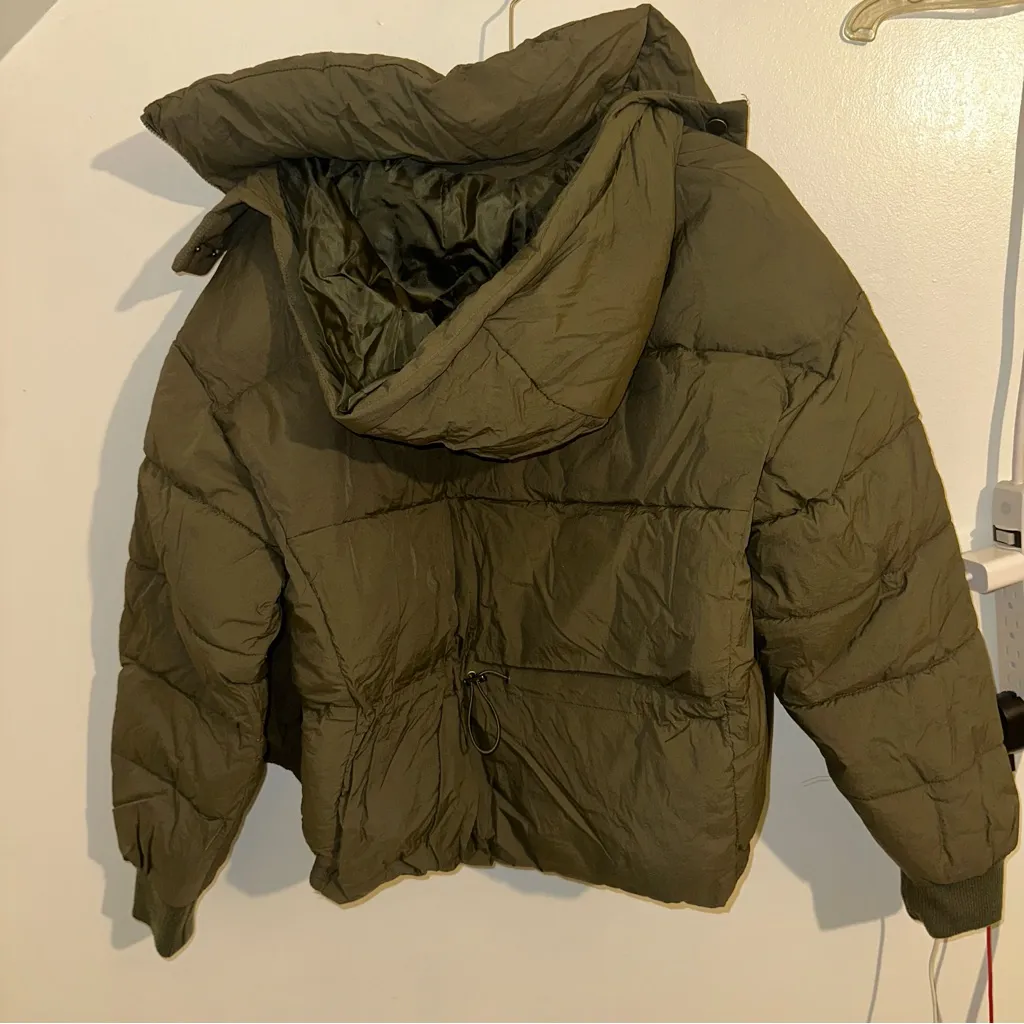 Lucky Brand Dark Green Puffer Jacket - Image 14